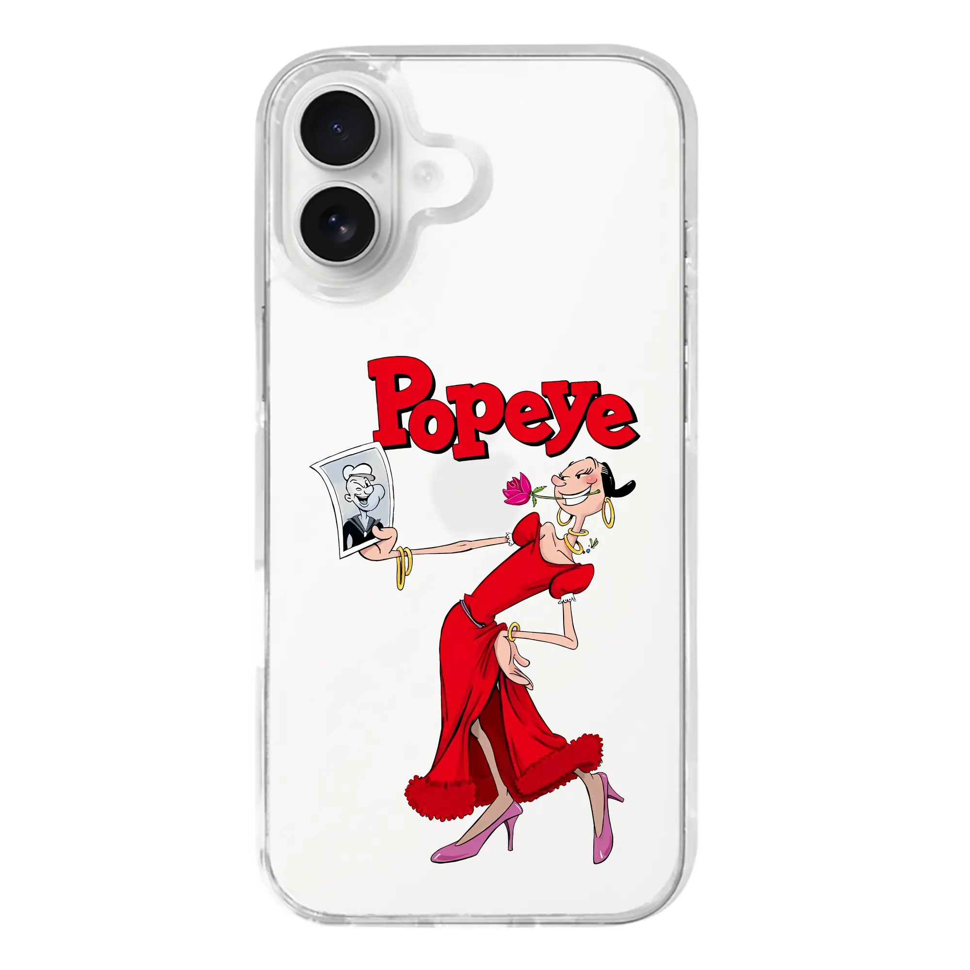 ポパイ グッズ オリーブ・オイル - iPhone 17シリーズ 透明スマホケース – 薄型・耐衝撃・精密フィット保護カバー